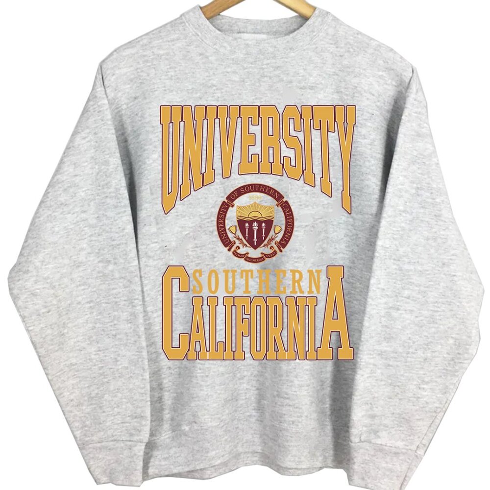 NCAA USC Trojans Shirt Sweatshirt Southern Cal Sweater Retro